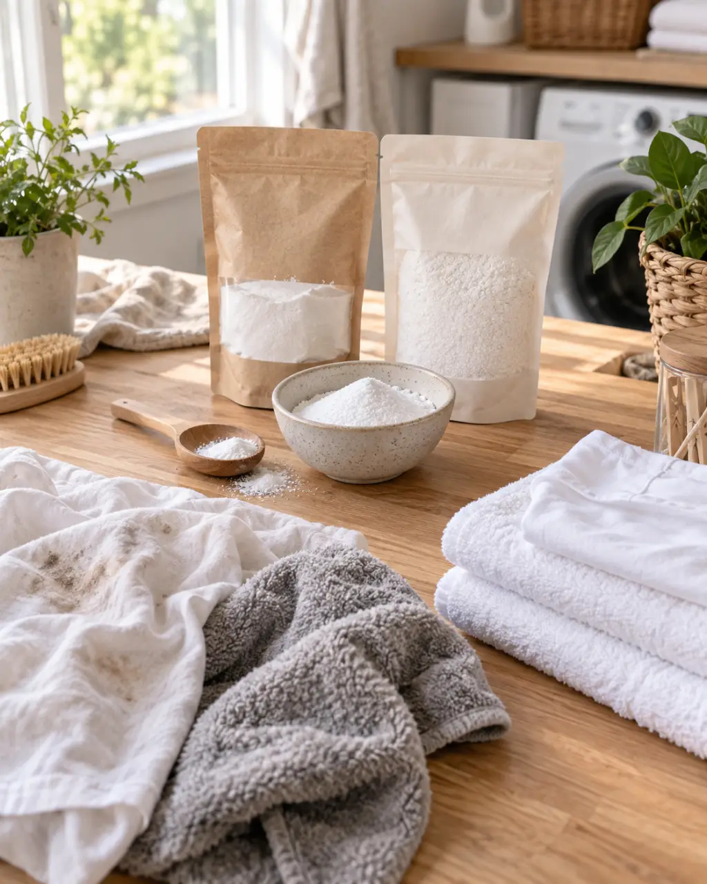 Bicarbonate ou percarbonate : le mauvais choix laisse les taches et les odeurs