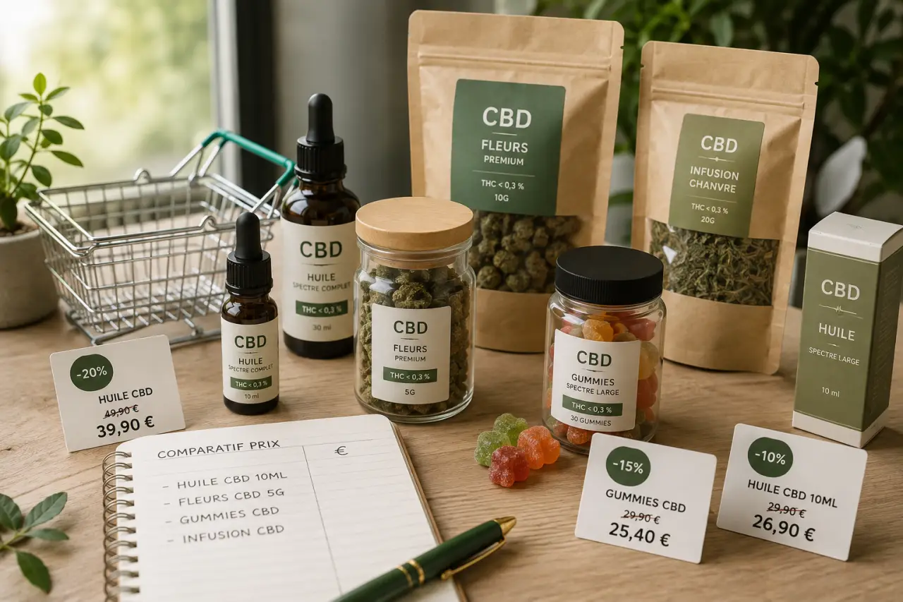 CBD discount : comment acheter moins cher sans sacrifier le THC < 0,3 % ni la qualité