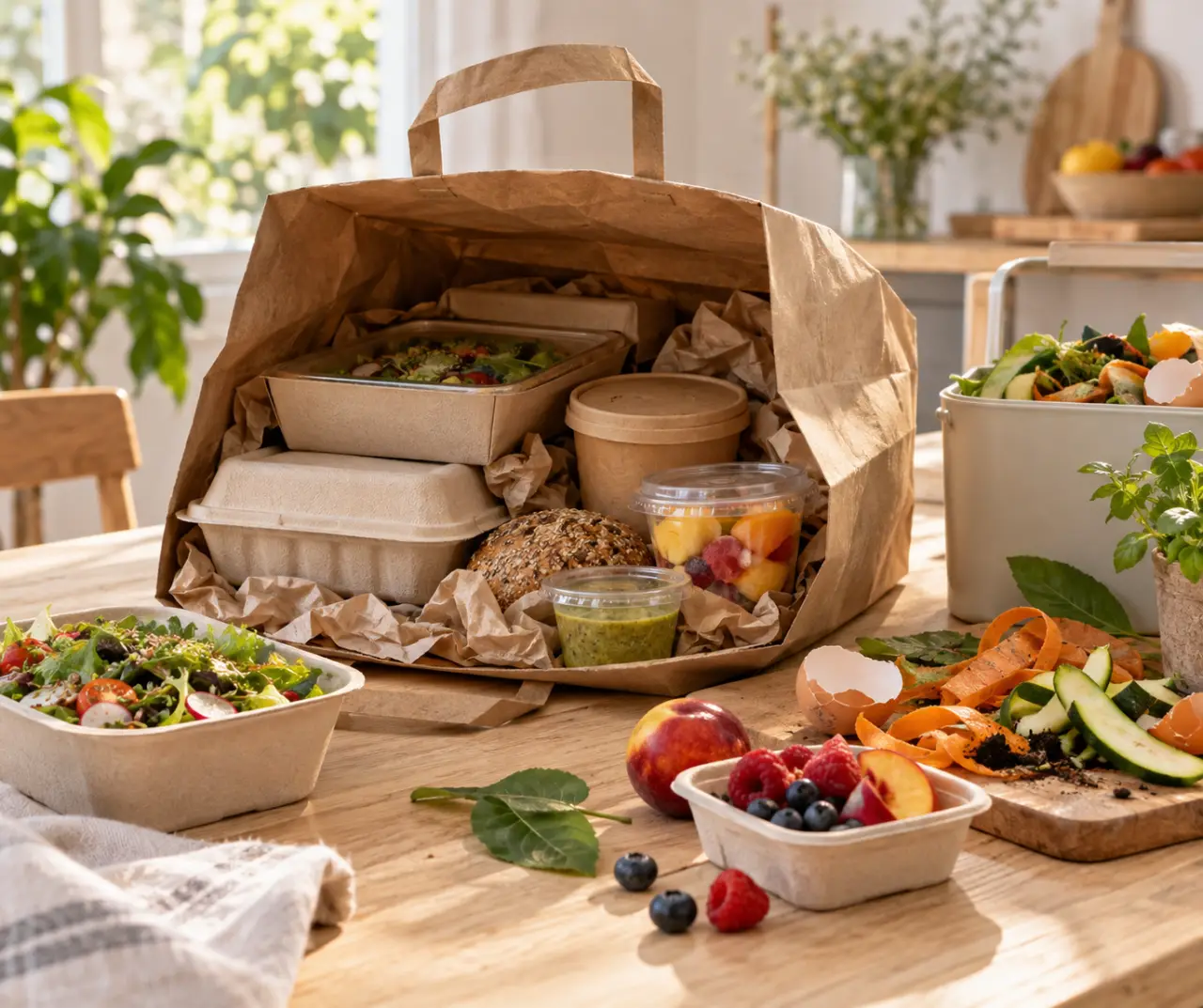 Emballage alimentaire écologique : protéger la livraison sans sacrifier la fin de vie