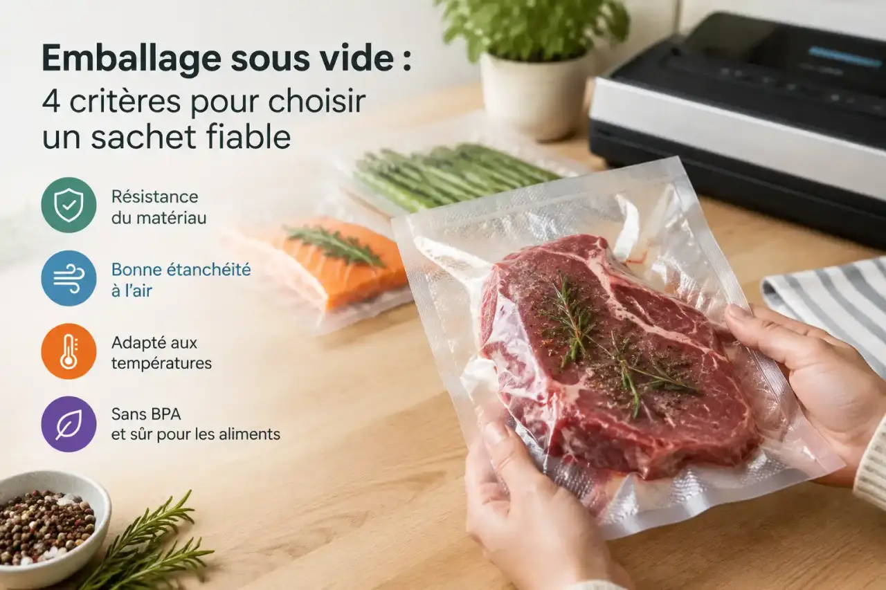 Emballage sous vide : 4 critères pour choisir un sachet fiable